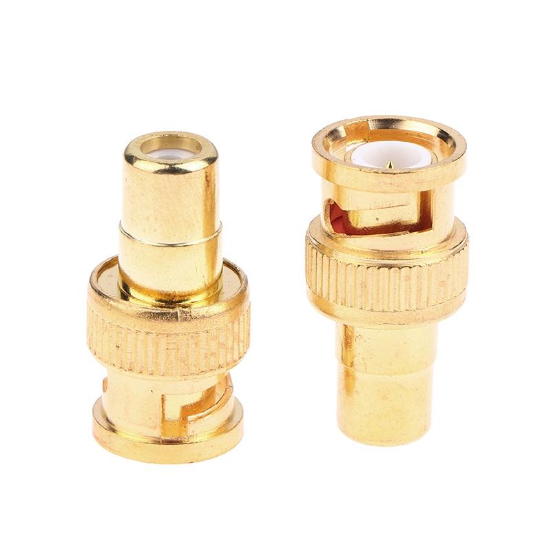 Video Lyd Av Kabler Bnc Hann Til Rca Hunn Adapter 75Ohm Gullbelagt Kontakt Bnc Hann Til Rca Hunn