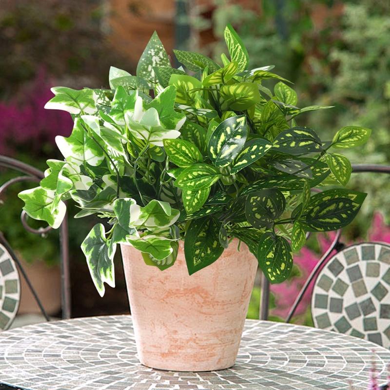 32cm Eucalyptus Leaf Stems of Green Artificial Plants Bouquet for Home Room Decoration Bride Wedding Decor Vases Flower Bouquet