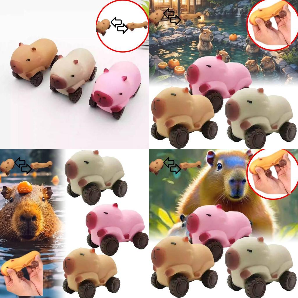Creative New Capybara Stress Relief Toy Unique Stretchy Rolling Slider Fun Pack