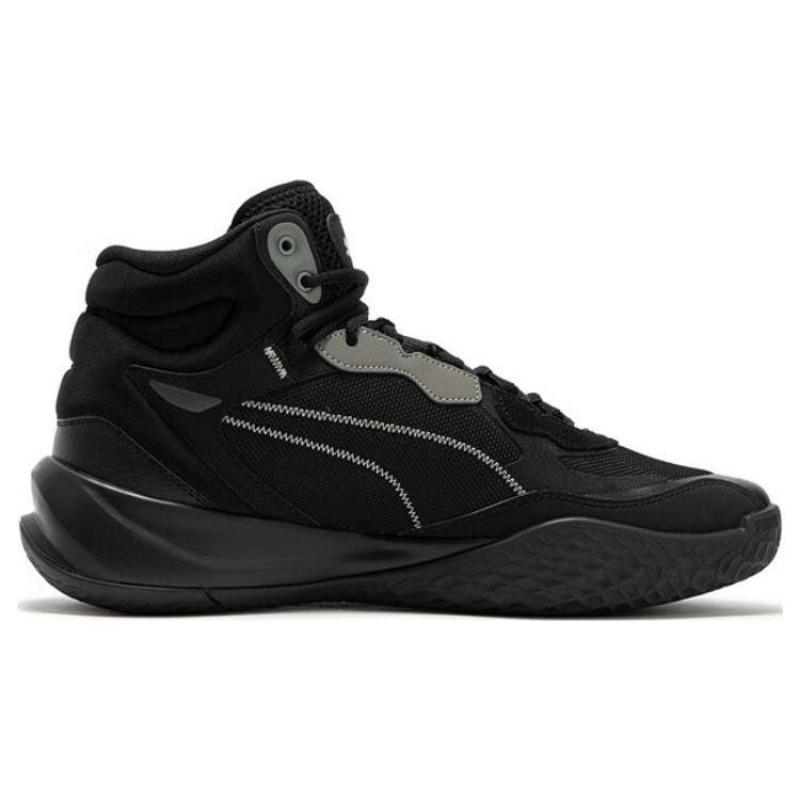 Puma Playmaker Pro High Anti-slip Wear-resistant Basketball Shoes Men Black 377902-06