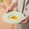 Simple Cream Style Ceramic Western Food Plate Hotel Household Pasta Plate Straw Hat Plate Soup Plate Vegetable Plate Rice Plate Salad Plate