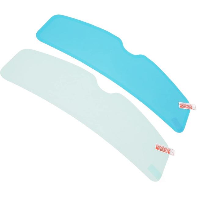 2 Set Motorcycle Rainproof Film, 9.6in Universal Rainproof Helmet Film Transparent Clear Motorcycle Helmet Anti Fog Film Interior Exterior Patch