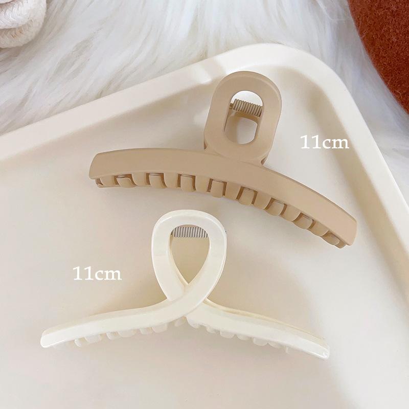 Advanced Sense Hair Clip Women s Plush Back Hair Clip Shark Clip Milk Curry Clip Autumn and Winter Hair Clip Headwear