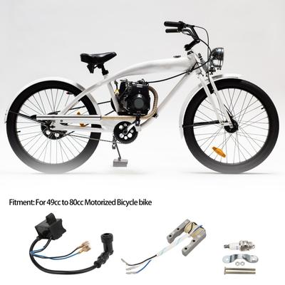 Magneto Stator Spark Plug Ignition Coil CDI Kit Metal Rubber for 49cc‑80cc Motorized Bicycle Bike