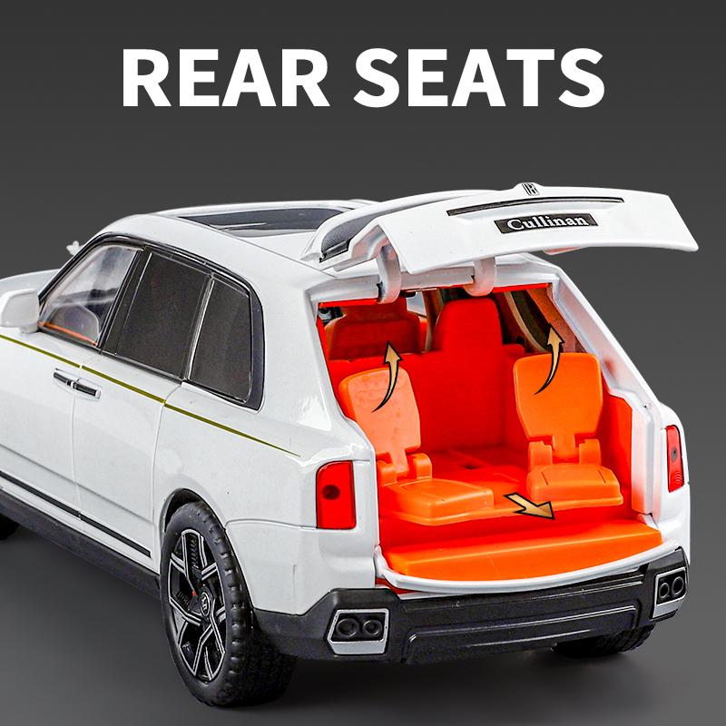 1/24 Rolls Royce Cullinan SUV Alloy Diecast Model Starry Sky Roof Car Toy Children Toy Gift Collection Decoration Ornaments