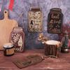 4 peças Sinal de Madeira Estilo Country Americano para Pendurar Café Sinal de Letras de Café Decorações Decoração de Festa