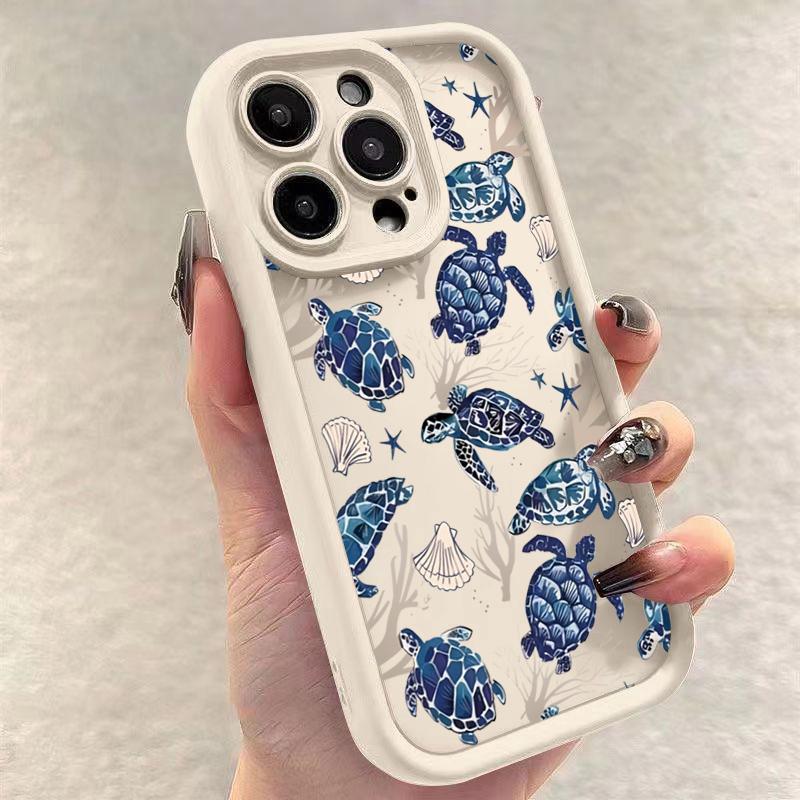 Fashion Turtle Colorful Painting Phone Case For Xiaomi Mi 15 14T 14 13 13T 12 12T 11 Lite 5G Poco M6 X3 X5 X6 F5 F6 X7 Pro Cover