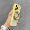 Candy Color 360° Rotating Bracket Magnetic Case for iPhone 17 16 Pro Max for Magsafe Lens Protection Translucent Matte Cover