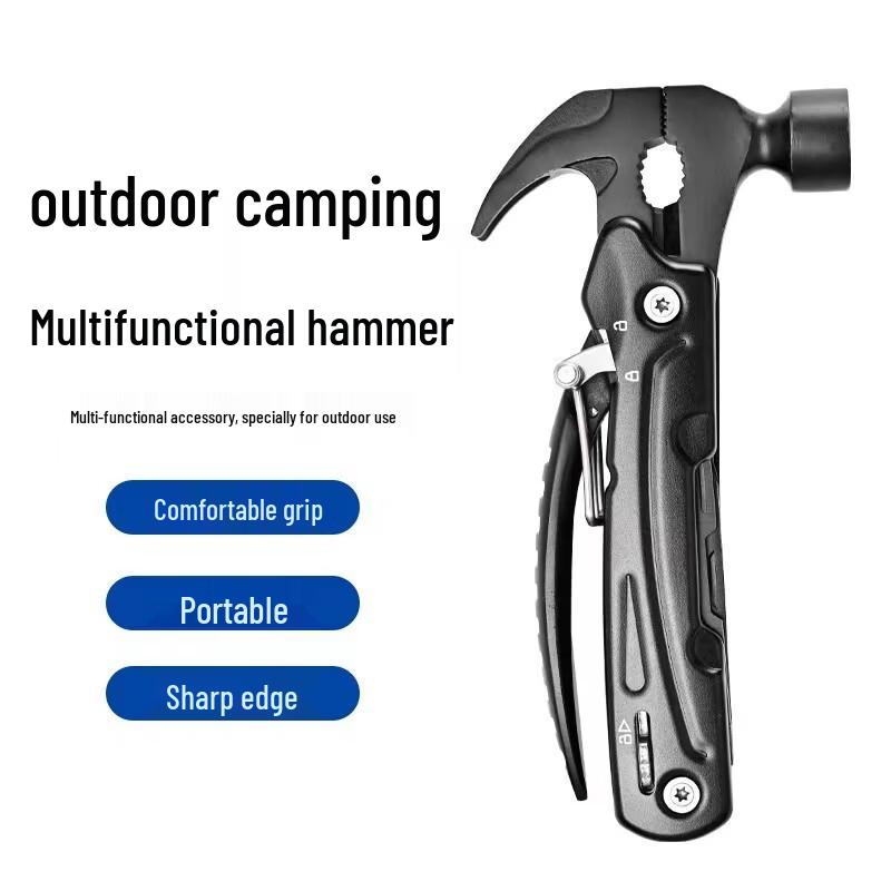 ZISIZ Portable Stainless Steel Multifunction Claw Hammer Pliers