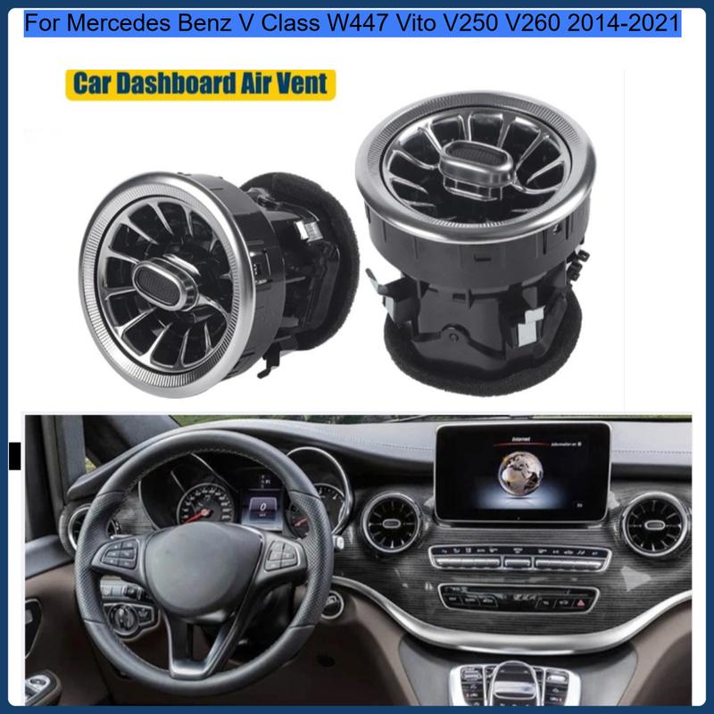 Interior Front Dashboard Air Condition AC Vent Outlet Turbo Trim For MercedesBenz V Class W447 Vito V250 V260 2014-