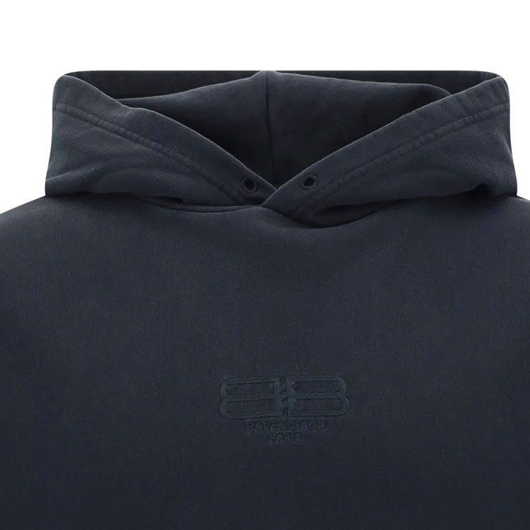 Balenciaga Bb Logo Long Sleeved Hoodie 570811TMVG68190