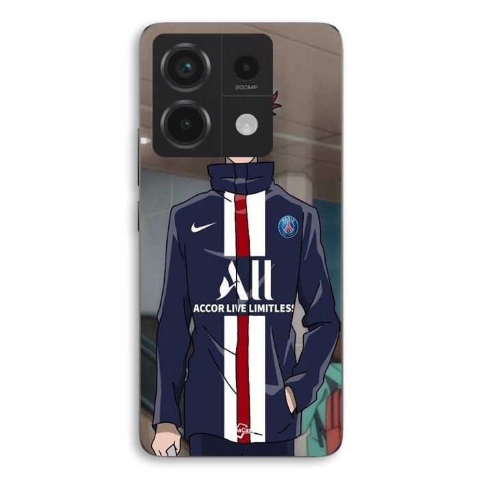 Coque de téléphone - MANIACASE - Xiaomi Redmi Note 13 Pro 5G - Silicone TPU - Souple - Paris Saint Germain anime