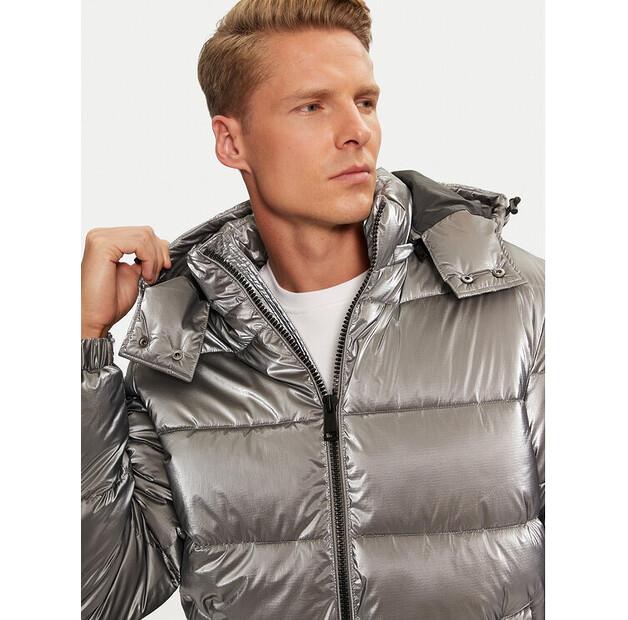 Winter Jacket Guess M4BL46 WGJT0 Silver Regular Fit