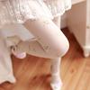 Spring-Summer Japanese Style Floral Pantyhose - Fresh Style Vintage White Sheer Stockings for Women