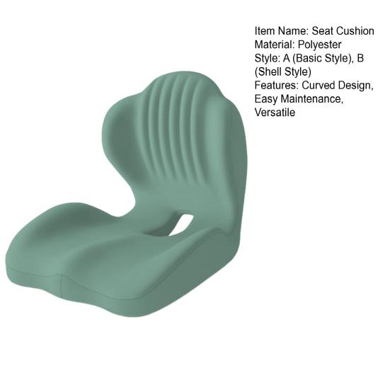 Memory Foam Seat Cushion with Back Support Ergonomic Lumbar Support Soft Touch Stress Relief L-shaped Chair Cushion