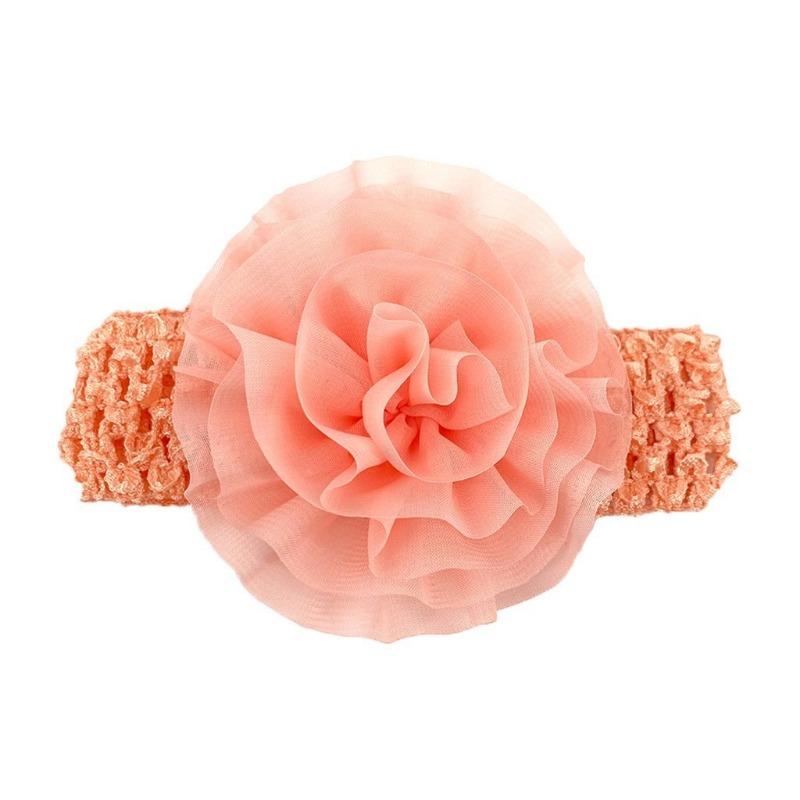New Baby Headband, Versatile Chiffon Flower Hollow Baby Headscarf, Soft, Comfortable and Elastic Children's Hair Accessories