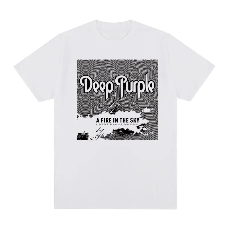 Deep Purple Vintage T-shirt Rock Band Graphic Retro Logos Breathable Cotton Men T Shirt Tee Tshirt Womens Tops
