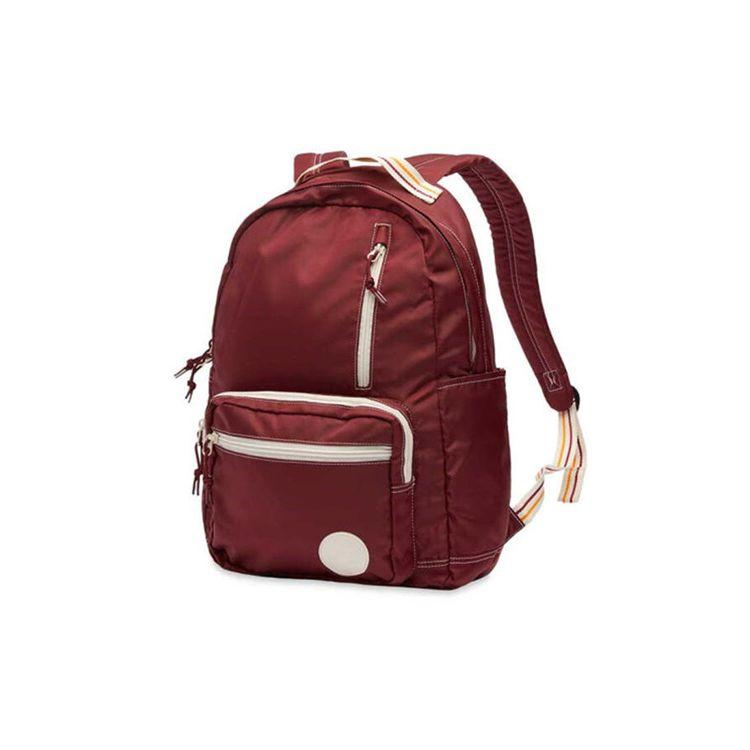 Converse Go Backpack Student Fabric Book Bag Backpack Unisex Backpacks Burgundy 10009235-A03 Burgundy