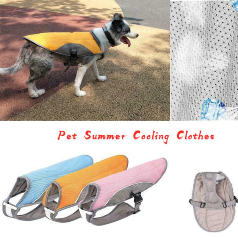Gilet rafraîchissant d'été pour chien, veste réfléchissante pour animaux de compagnie, manteau respirant, vêtements pour chiots