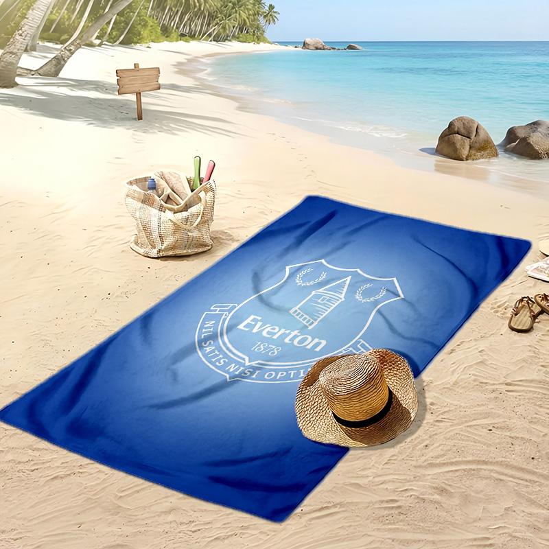 Everton Football Print Beach Towel, Large Soft Quick Dry Towel for Beach Camping Swimming