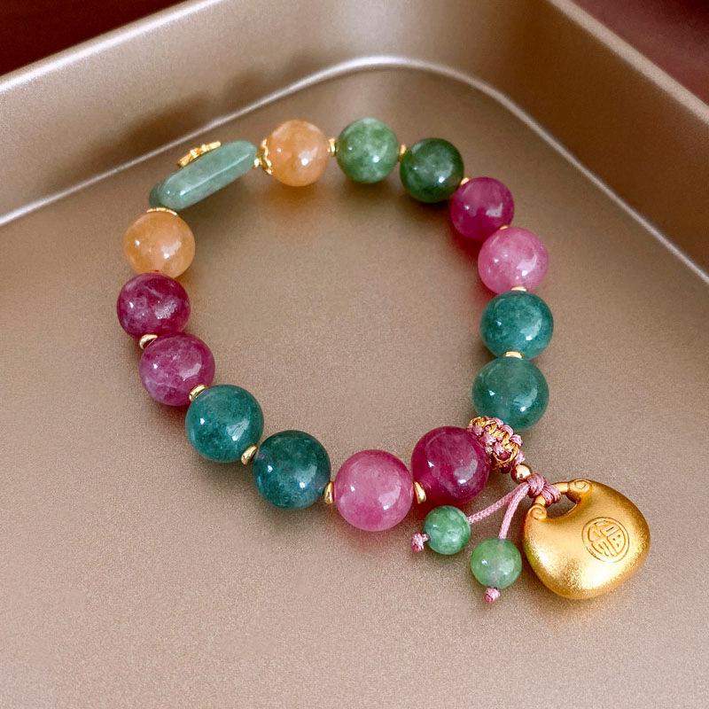 Elegant Chinese Vintage-Inspired Beaded Bracelet: Modern Luxury Women’s Jewelry