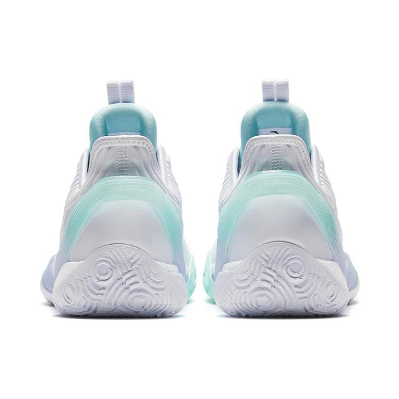 ANTA Three point Rain1.0 Basketball Shoes Men's Low top White/Green Sneakers 912321102S-1