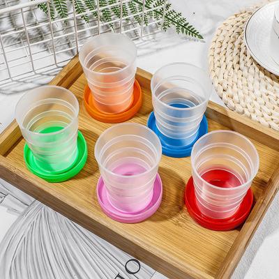 Tazas Plegables Retráctiles Portátiles Taza de Agua y Té Taza de Plástico para Viajes al Aire Libre
