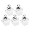 5 Pcs Push Button Latch Zinc Alloy Keyless Cupboard Locks for 14‑16mm Door Thickness