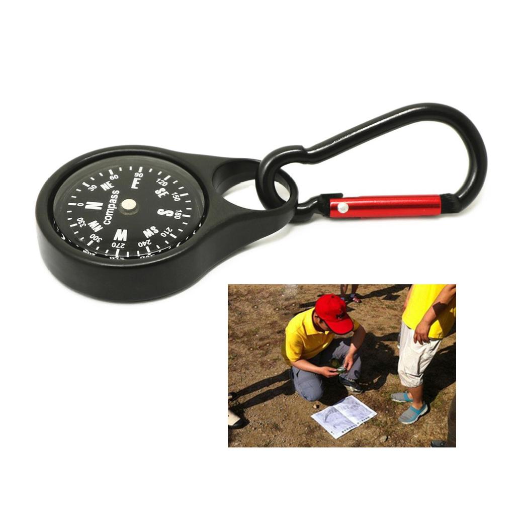 Backpack Keychain Carabiner Compasses Keychain Bulk Carabiner Belt Clips School Toy for Hiking, Camping Kid Key Chains