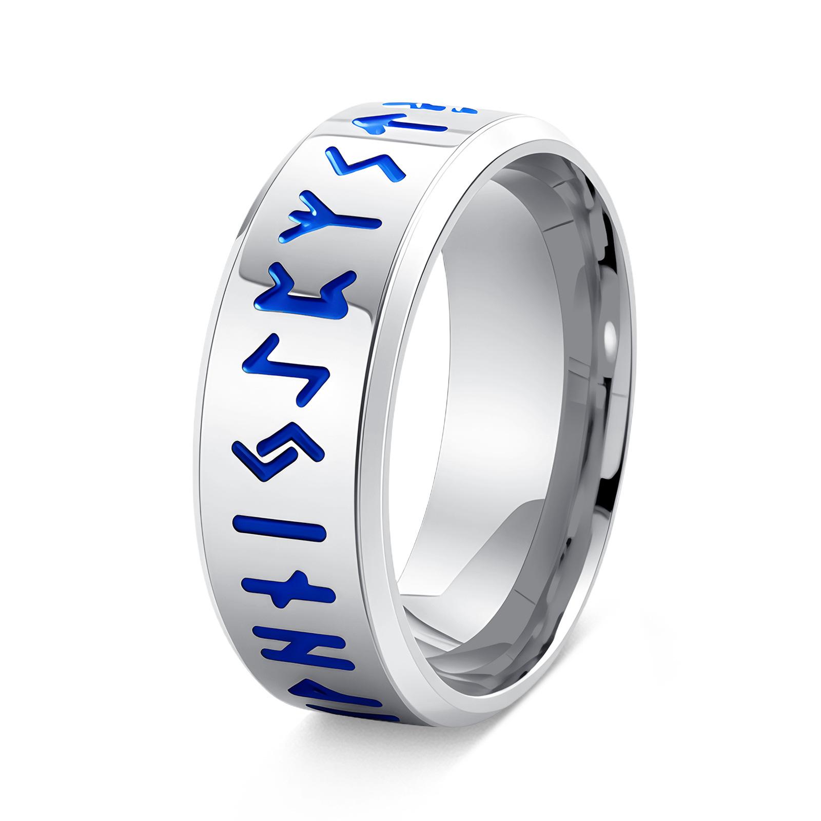 Новое Скандинавское Мужское Кольцо Викингов Руническое Ювелирное Изделие Браслет 6