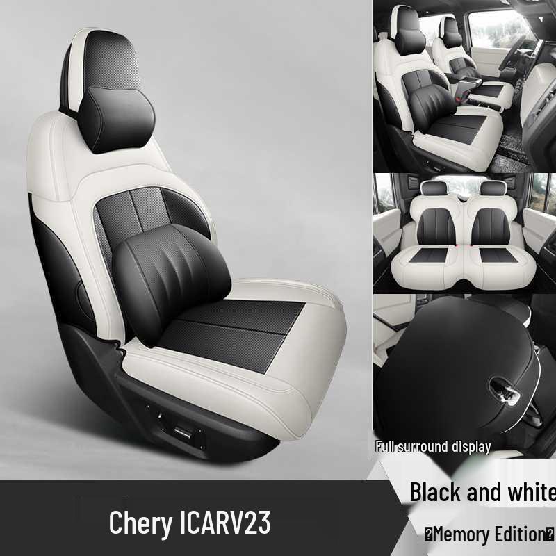 Chery iCarV23 High-End Perforated Leather Seat Cover, Full Coverage, All-Season.