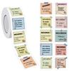 500 Stück inspirierende Stickerrolle, Positive Affirmation Mental Note Etiketten für Notizbücher, Selbstpflege, Verpackung