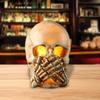 LED Skull Statue Light for Halloween Desk Decoration Table Decor