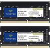 KIT Timetec 16GB (8 GB x 2) Memória RAM DDR4 para Notebook PC 3200MHz (PC4-3200AA) PC4-25600 SODIMM 260 Pinos 1.2V CL22 Não-ECC Não Buffereada para Notebooks, Mini