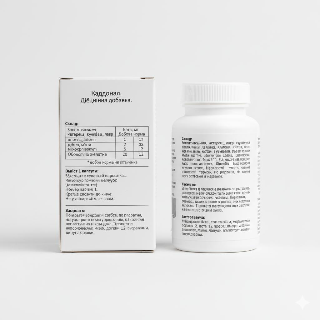 Kaddonal – Natural support when quitting alcohol: 30 capsules.