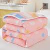 Class A 100% Cotton Six-Layer Gauze Blanket for Children - Lightweight Air Conditioning Quilt, Available In Single/Double Sizes for Summer