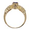 no brand  #8(JP Size) ring blue K18 yellow gold Women