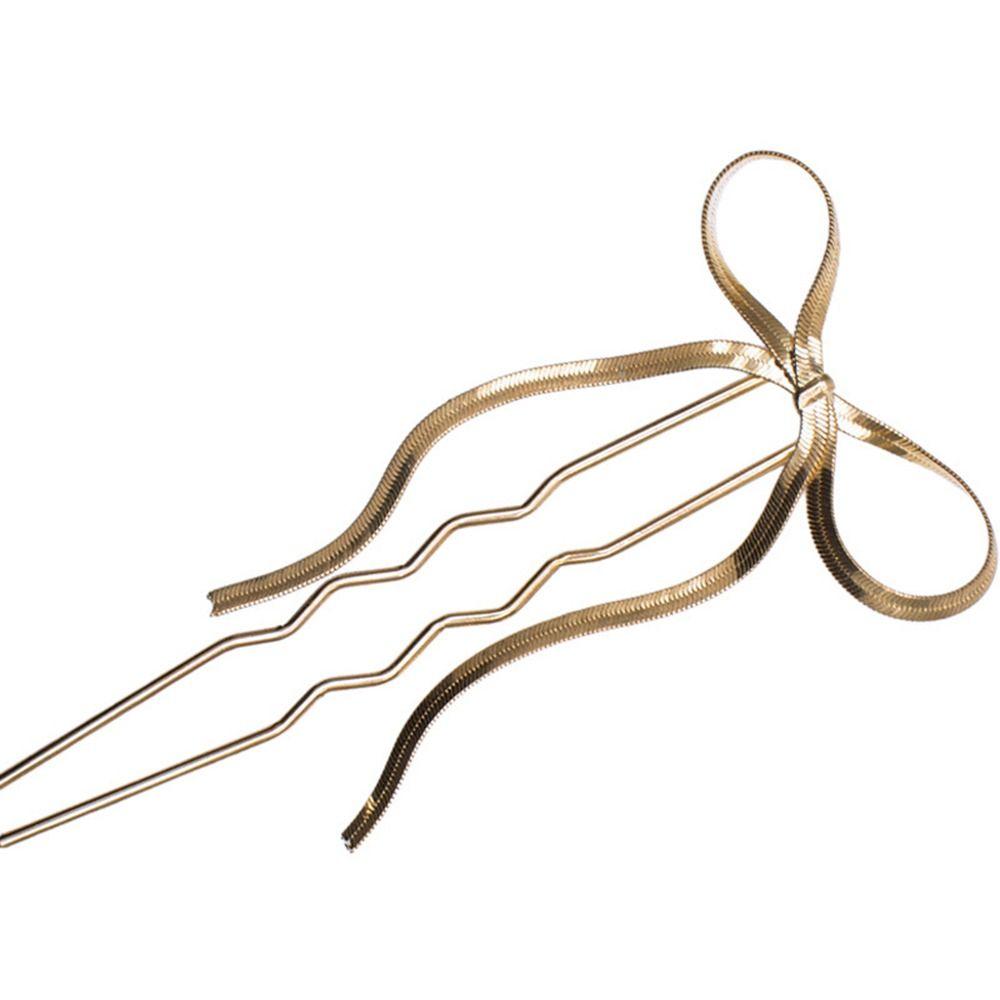 

Hanfu For Girls Disk Hair For Women Hair Accessories Hair Fork U Shaped Hairpin Bow Hair Stick золотой