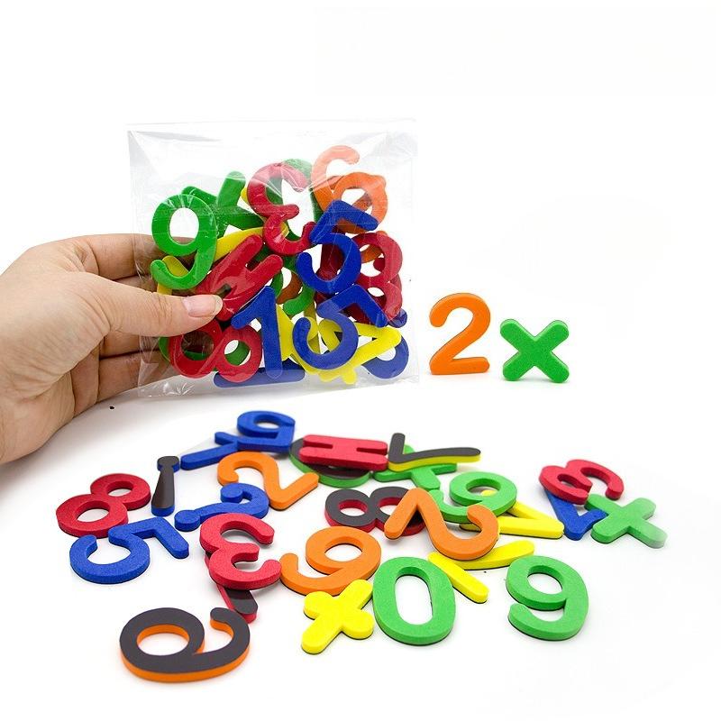 

colorful magnetic letter and number stickers - children s educational toys, Christmas and Halloween gifts L
