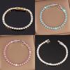 316L 4mm Stainless Steel Bracelet For Women Men's Hip Hop Tennis Chain Bracelets Luxury Color Crystal Zircon Bracelet Jewelry