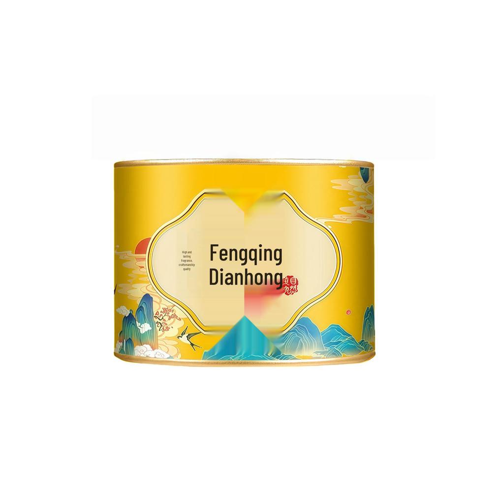 Authentic Yunnan Dianhong 2025 Fengqing Ancient Tree Black Tea, Rich Aroma, Durable for Brewing, Canned.