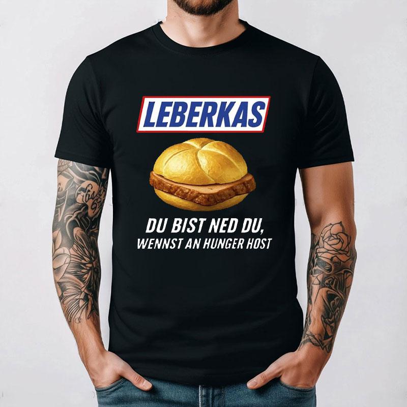 Leberkäse T-Shirt Oktoberfest München Bayern Fun Shirt Lustiges Neues Sommer Kurzarm-T-Shirt Gestartet Lässiges Baumwoll-Print-Oberteil