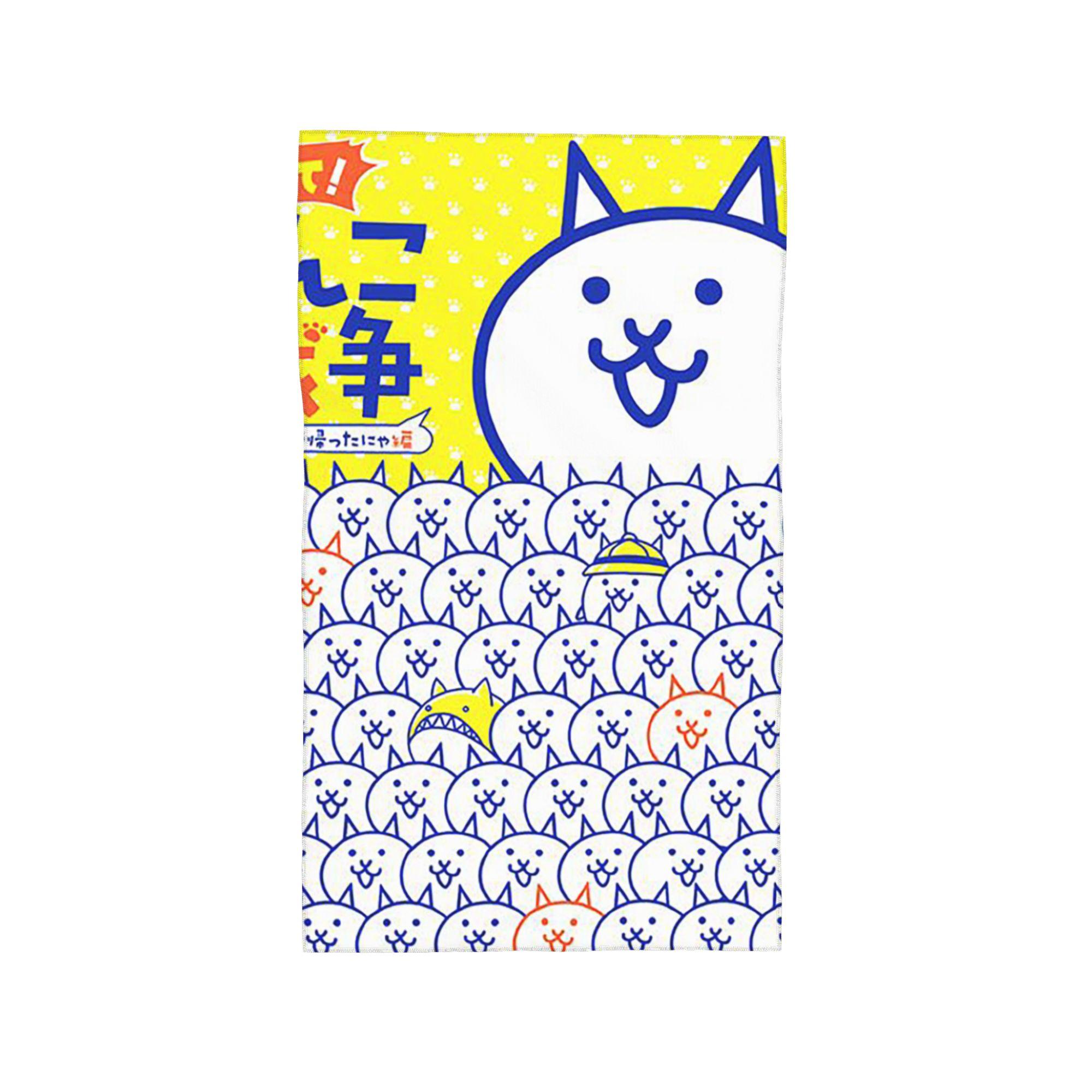 The Battle Cats Soft Face Towel Quick Dry Pool Bath Cotton Towels Absorbent W30*H60(CM)