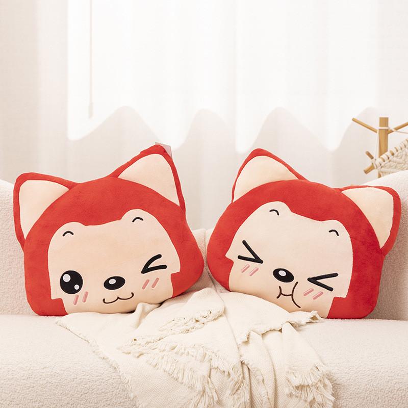 Ali Fox The Plush Pillow Hand Warmer Slippers Cartoon Toy Doll Gift Decoration