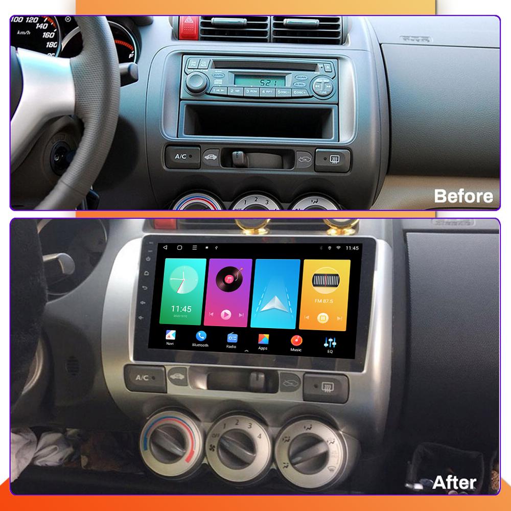 Android Carplay Car Radio For Honda Jazz City 2004-2007 Multimedia Player Head Unit Stereo GPS Navigation BT WIFI 2+32GB