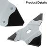 230mm  3Teeth Manganese Steel Lawn Mower Trimmer Blade Brush Cutter Manganese Steel Garden Lawn Mower Tool Parts
