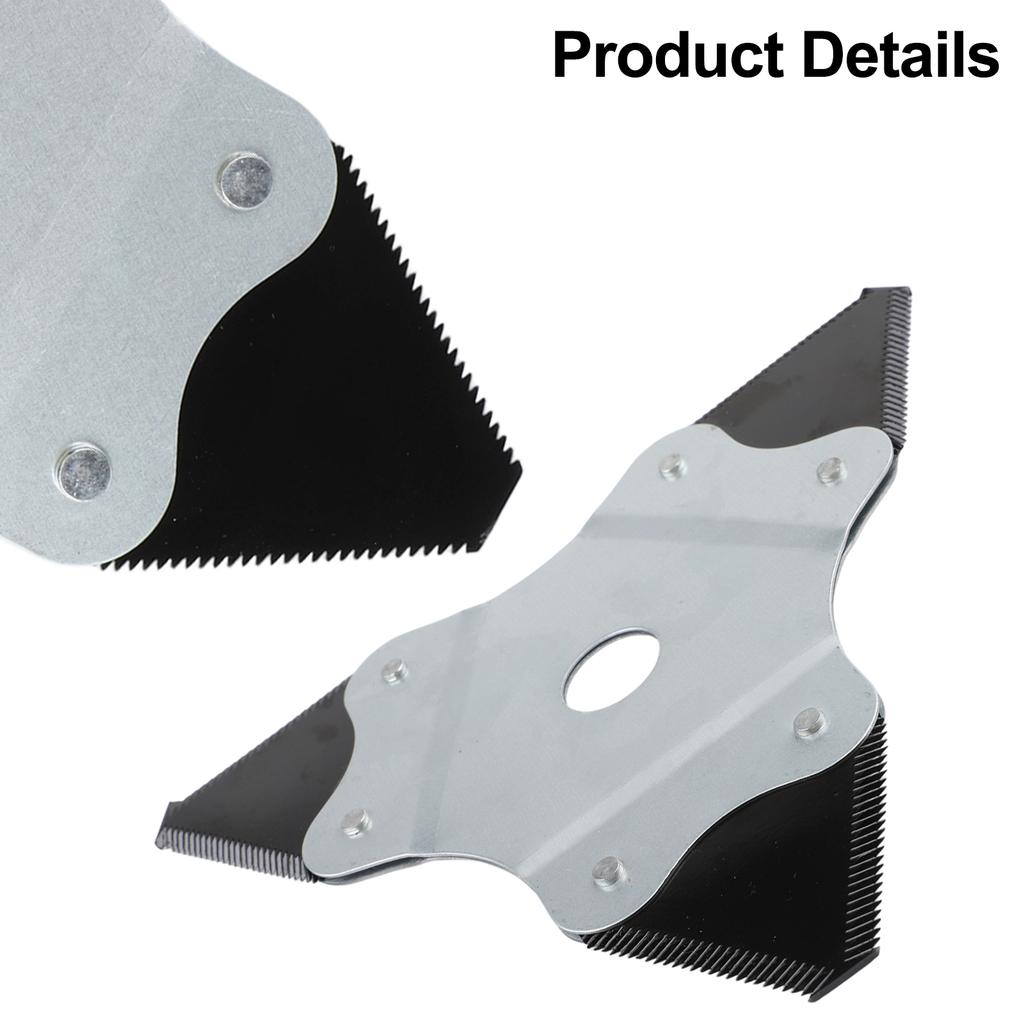 230mm 3Teeth Manganese Steel Lawn Mower Trimmer Blade Brush Cutter Manganese Steel Garden Lawn Mower Tool Parts