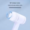 Cross-Border Waterproof Wireless Cleaning Brush for Kitchen & Bathroom - Portable, Multi-Functional, with Replacement Heads.