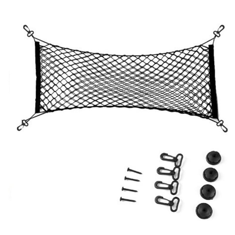 Adjustable Vehicle Cargo Net Storage Bag With Quick Installation For SUV Car And Family Travel