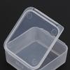 5Pcs Small Transparent Plastic Storage Box Clear Square Multipurpose Display Box